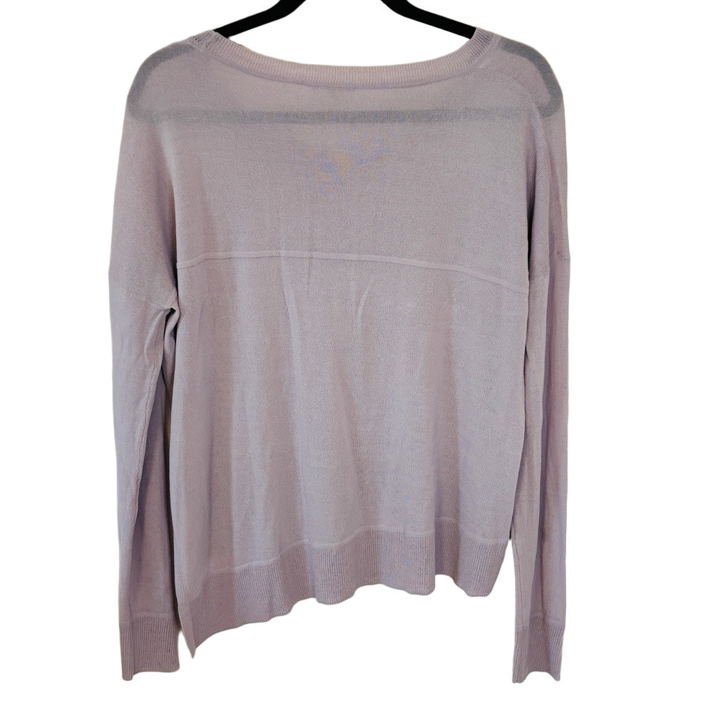 Aritzia Wilfred Merino Wool Sweater Purple Lilac Medium - Picture 8 of 9